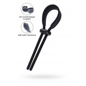 Черное эрекционное лассо на пенис Keb - A-toys - в Кисловодске купить с доставкой