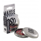 Экстремально тонкие презервативы в железном кейсе MAXUS Extreme Thin - 3 шт. - Maxus - купить с доставкой в Кисловодске