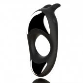 Черное эрекционное кольцо с двумя моторами Zeus Dual Vibe Cock Ring - FeelzToys - в Кисловодске купить с доставкой