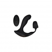 Черный вибромассажер простаты с эрекционным кольцом Strapped   Tapped - Zero Tolerance - в Кисловодске купить с доставкой