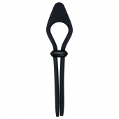 Черное эрекционное лассо с вибропулей Black Tie Affair - Zero Tolerance - в Кисловодске купить с доставкой