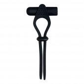 Черное эрекционное лассо с вибропулей Black Tie Affair - Zero Tolerance - в Кисловодске купить с доставкой