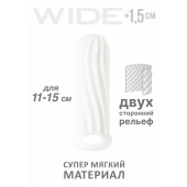Белый фаллоудлинитель Homme Wide - 13 см. - Lola Games - в Кисловодске купить с доставкой