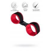 Красно-черные велюровые оковы Anonymo - ToyFa - купить с доставкой в Кисловодске