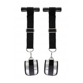 Черно-серебристые фиксаторы для рук на дверь Anonymo - ToyFa - купить с доставкой в Кисловодске