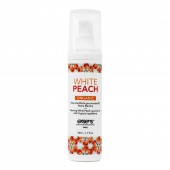 Разогревающее массажное масло Gourmet White Peach Organic с органическими ингредиентами - 50 мл. - Exsens - купить с доставкой в Кисловодске