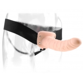 Полый страпон 8  Hollow Strap-On телесного цвета - 19 см. - Pipedream - купить с доставкой в Кисловодске