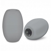 Серый двусторонний мастурбатор MINI BUBBLE - Zolo - в Кисловодске купить с доставкой