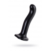Черный стимулятор для пар P G-Spot Dildo Size L - 19 см. - Strap-on-me - в Кисловодске купить с доставкой