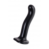 Черный стимулятор для пар P G-Spot Dildo Size L - 19 см. - Strap-on-me - в Кисловодске купить с доставкой