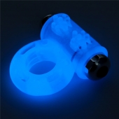 Голубое, светящееся в темноте эрекционное виброкольцо Lumino Play Vibrating Penis Ring - Lovetoy - в Кисловодске купить с доставкой