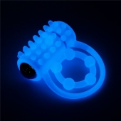 Голубое, светящееся в темноте виброкольцо Lumino Play Vibrating Penis Ring - Lovetoy - в Кисловодске купить с доставкой