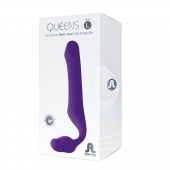 Фиолетовый безремневой страпон Queens L - Adrien Lastic - купить с доставкой в Кисловодске