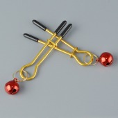 Золотистые зажимы с колокольчиками Gold - Sitabella - купить с доставкой в Кисловодске