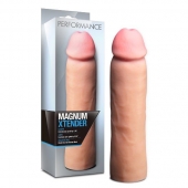 Телесная фаллическая насадка на пенис Magnum Xtender - 23 см. - Blush Novelties - в Кисловодске купить с доставкой