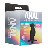 Черный анальный вибромассажёр Silicone Vibrating Prostate Massager 02 - 10,8 см. - Blush Novelties - в Кисловодске купить с доставкой
