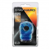 Голубое эрекционное виброкольцо Reusable 5 Function Cock Ring - Blush Novelties - в Кисловодске купить с доставкой