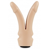 Телесная сплит-насадка харнесс - 16,5 см. - LOVETOY (А-Полимер) - купить с доставкой в Кисловодске