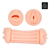 Двусторонний мастурбатор - ротик и вагина - Bior toys - в Кисловодске купить с доставкой