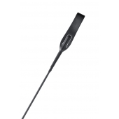 Черный гладкий стек с ручкой - 71 см. - Fetish Tentation - купить с доставкой в Кисловодске