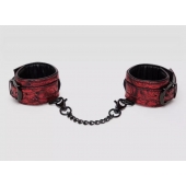 Красно-черные наручники Reversible Faux Leather Wrist Cuffs - Fifty Shades of Grey - купить с доставкой в Кисловодске