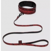 Стильный ошейник с поводком Reversible Faux Leather Collar and Lead - Fifty Shades of Grey - купить с доставкой в Кисловодске