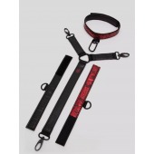 Ошейник с наручниками Reversible Faux Leather Collar and Wrist - Fifty Shades of Grey - купить с доставкой в Кисловодске