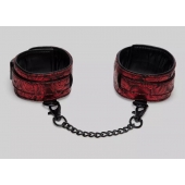 Красно-черные оковы Reversible Faux Leather Ankle Cuffs - Fifty Shades of Grey - купить с доставкой в Кисловодске