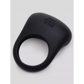 Черное эрекционное виброкольцо Sensation Rechargeable Vibrating Love Ring - Fifty Shades of Grey - в Кисловодске купить с доставкой