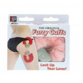 Металлические наручники с розовой меховой опушкой METAL HANDCUFF WITH PLUSH PINK - Dream Toys - купить с доставкой в Кисловодске