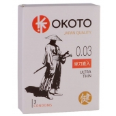 Ультратонкие презервативы OKOTO Ultra Thin - 3 шт. - Sitabella - купить с доставкой в Кисловодске