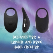 Черное эрекционное виброкольцо Thor Cockring - FeelzToys - в Кисловодске купить с доставкой