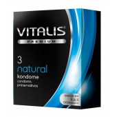 Классические презервативы VITALIS PREMIUM natural - 3 шт. - Vitalis - купить с доставкой в Кисловодске