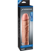 Телесная насадка Fantasy X-tensions Perfect 2  Extension - 20,3 см. - Pipedream - в Кисловодске купить с доставкой