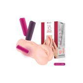 Телесный вибромастурбатор-вагина Dream Auto - KOKOS - в Кисловодске купить с доставкой