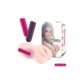 Телесный вибромастурбатор-вагина Sandara Auto - KOKOS - в Кисловодске купить с доставкой