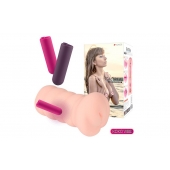 Телесный вибромастурбатор-вагина Gloria Auto - KOKOS - в Кисловодске купить с доставкой