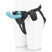 Голубая изогнутая насадка 6in Remote Control Ripple P-Spot G-Spot на черных трусиках - 16 см. - Pegasus - купить с доставкой в Кисловодске