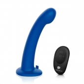 Синяя насадка Remote Control P-Spot G-Spot с черными трусиками - 20 см. - Pegasus - купить с доставкой в Кисловодске