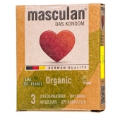 Экологически чистые презервативы Masculan Organic - 3 шт. - Masculan - купить с доставкой в Кисловодске