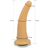 Телесная гладкая насадка Harness - 13,3 см. - LOVETOY (А-Полимер) - купить с доставкой в Кисловодске