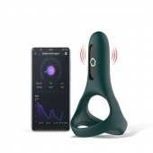 Изумрудное виброкольцо Magic Motion Rise с подхватом мошонки - Magic Motion - в Кисловодске купить с доставкой