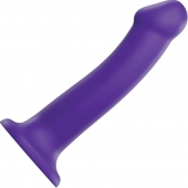 Фиолетовый фаллоимитатор-насадка Strap-On-Me Dildo Dual Density size L - 19 см. - Strap-on-me - купить с доставкой в Кисловодске