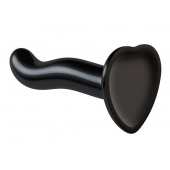 Черный фаллоимитатор-насадка Strap-On-Me P G spot Dildo size S - 16,4 см. - Strap-on-me - купить с доставкой в Кисловодске