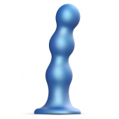 Голубая насадка Strap-On-Me Dildo Plug Balls size S - Strap-on-me - купить с доставкой в Кисловодске