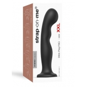 Черная насадка Strap-On-Me Dildo Plug P G size XXL - Strap-on-me - купить с доставкой в Кисловодске