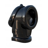 Черная насадка для пениса Cock Pipe with Ball-Stretcher - Pipedream - в Кисловодске купить с доставкой