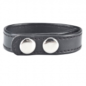 Кольцо на пенис SNAP COCK RING из искусственной кожи на клепках - BlueLine - в Кисловодске купить с доставкой