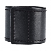 Хомут-утяжка для мошонки из искусственной кожи на липучке VELCRO BALL STRETCHER- 4 см. - BlueLine - в Кисловодске купить с доставкой