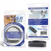 Кольцо на пенис из искусственной кожи на липучке VELCRO COCK RING - 5 см. - BlueLine - в Кисловодске купить с доставкой